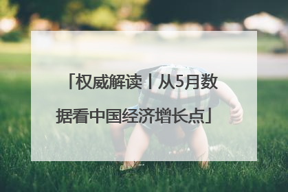 权威解读丨从5月数据看中国经济增长点