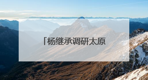 杨继承调研太原市加力扩围实施“两新”政策情况