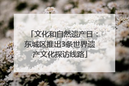 文化和自然遗产日：东城区推出3条世界遗产文化探访线路