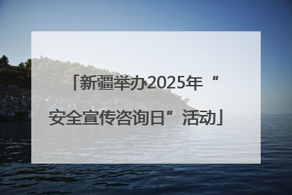 新疆举办2025年“安全宣传咨询日”活动