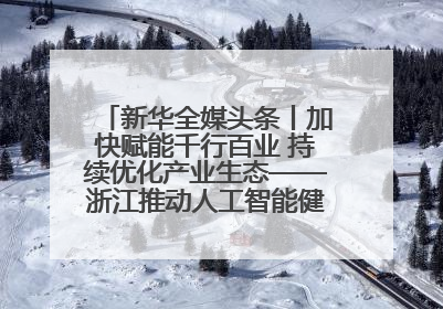 新华全媒头条丨加快赋能千行百业 持续优化产业生态——浙江推动人工智能健康有序发展观察