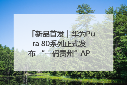 新品首发｜华为Pura 80系列正式发布 “一码贵州”APP抢先开售！
