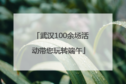 武汉100余场活动带您玩转端午
