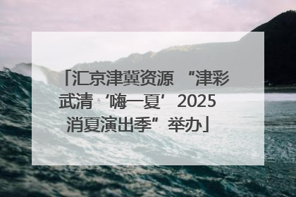 汇京津冀资源 “津彩武清‘嗨一夏’2025消夏演出季”举办