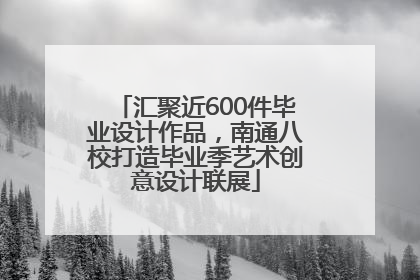 汇聚近600件毕业设计作品，南通八校打造毕业季艺术创意设计联展