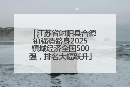 江苏省射阳县合德镇强势跻身2025镇域经济全国500强，排名大幅跃升