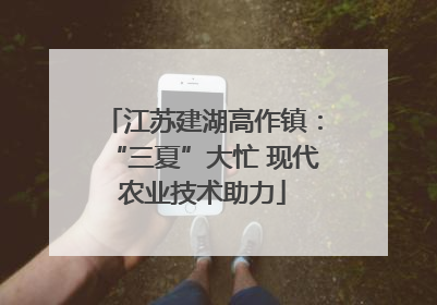 江苏建湖高作镇：“三夏”大忙 现代农业技术助力