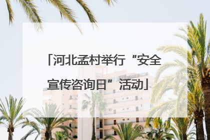 河北孟村举行“安全宣传咨询日”活动