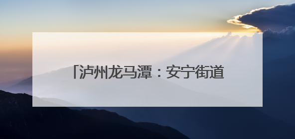 泸州龙马潭：安宁街道北滨路延长线共同富裕示范带项目正式签约