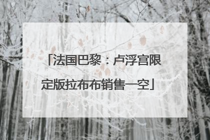 法国巴黎：卢浮宫限定版拉布布销售一空