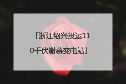 浙江绍兴投运110千伏谢慕变电站