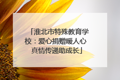淮北市特殊教育学校：爱心捐赠暖人心 真情传递助成长