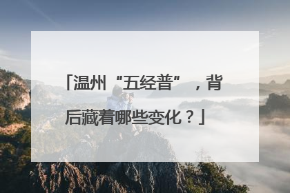 温州“五经普”，背后藏着哪些变化？