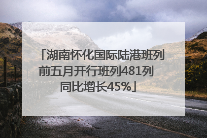 湖南怀化国际陆港班列前五月开行班列481列 同比增长45%