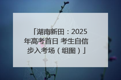 湖南新田：2025年高考首日 考生自信步入考场（组图）