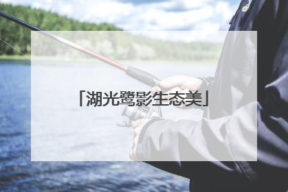 湖光鹭影生态美