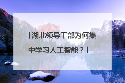 湖北领导干部为何集中学习人工智能？