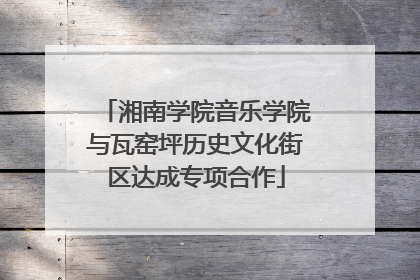 湘南学院音乐学院与瓦窑坪历史文化街区达成专项合作