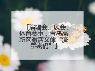 演唱会、展会、体育赛事，青岛高新区激活文体“流量密码”