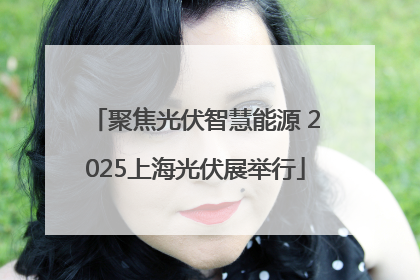 聚焦光伏智慧能源 2025上海光伏展举行