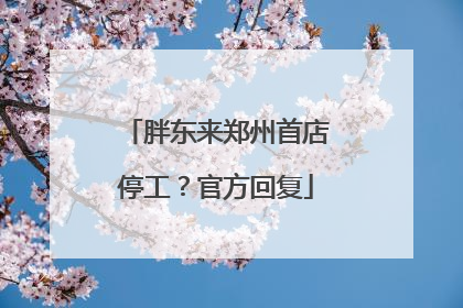 胖东来郑州首店停工？官方回复