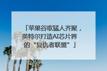 苹果谷歌猛人齐聚，英特尔打造AI芯片界的“复仇者联盟”