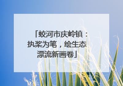 蛟河市庆岭镇：执桨为笔，绘生态漂流新画卷