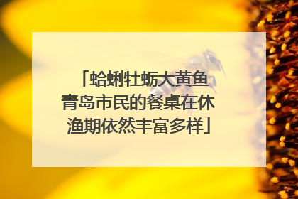 蛤蜊牡蛎大黄鱼 青岛市民的餐桌在休渔期依然丰富多样