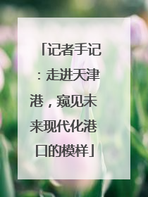 记者手记：走进天津港，窥见未来现代化港口的模样