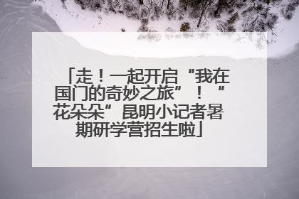 走！一起开启“我在国门的奇妙之旅”！“花朵朵”昆明小记者暑期研学营招生啦