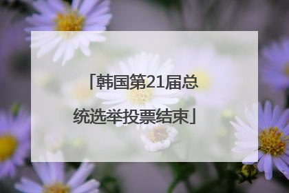 韩国第21届总统选举投票结束