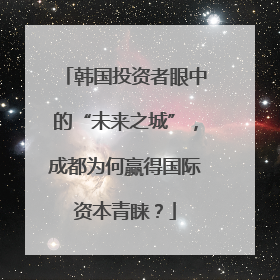 韩国投资者眼中的“未来之城”，成都为何赢得国际资本青睐？
