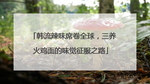 韩流辣味席卷全球，三养火鸡面的味觉征服之路