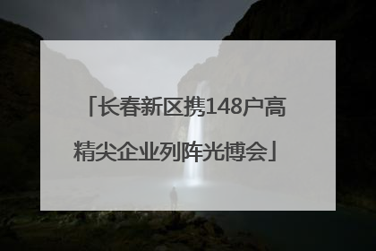长春新区携148户高精尖企业列阵光博会