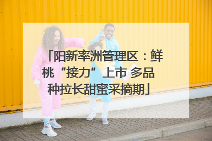 阳新率洲管理区：鲜桃“接力”上市 多品种拉长甜蜜采摘期