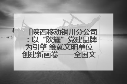 陕西移动铜川分公司：以“陕耀”党建品牌为引擎 绘就文明单位创建新画卷——全国文明单位创建纪实