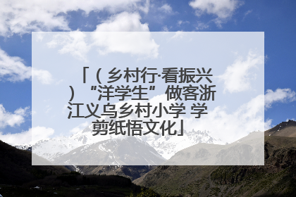 （乡村行·看振兴）“洋学生”做客浙江义乌乡村小学 学剪纸悟文化