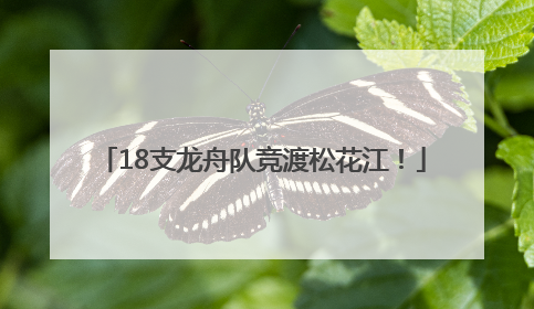 18支龙舟队竞渡松花江！