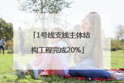 1号线支线主体结构工程完成20%