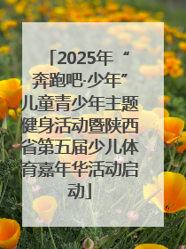 2025年“奔跑吧·少年”儿童青少年主题健身活动暨陕西省第五届少儿体育嘉年华活动启动